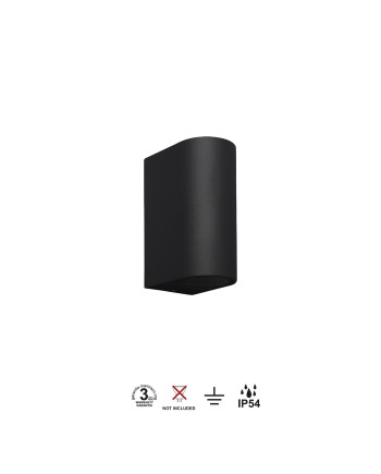 KANDANCHU * APLIQUE EXTERIOR 2L*GU10 NEGRO